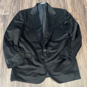 Taos Country Blazer Mens Faux Suede Western Cowboy Sport Size 44 Color Black